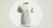 Custom DTF printed white t-shirt front view ghost mannequin 240 GSM cotton CustomEdCreate