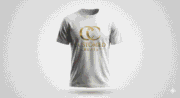 Custom DTF printed white t-shirt front view heavyweight cotton